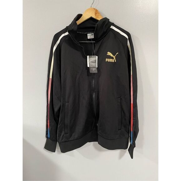 Puma Other - New $70 Puma Men's Alpha T7 Full-Zip Track Jacket Activewear Black 582364 XL